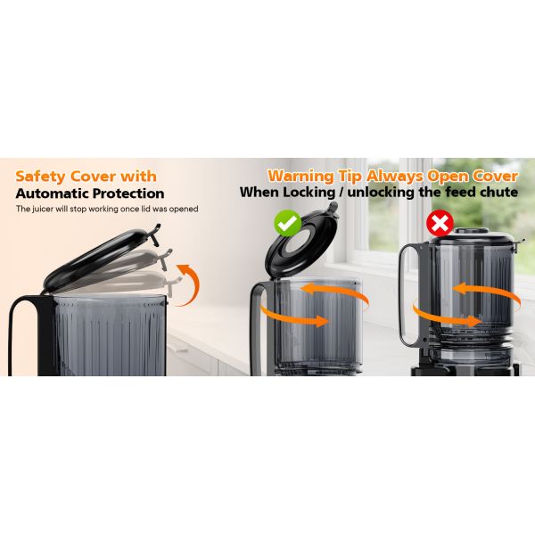 Cold Press Juicer, Slow Juicer Machine Masticating Juicer Extractor Preserve Vitamins For Home Use