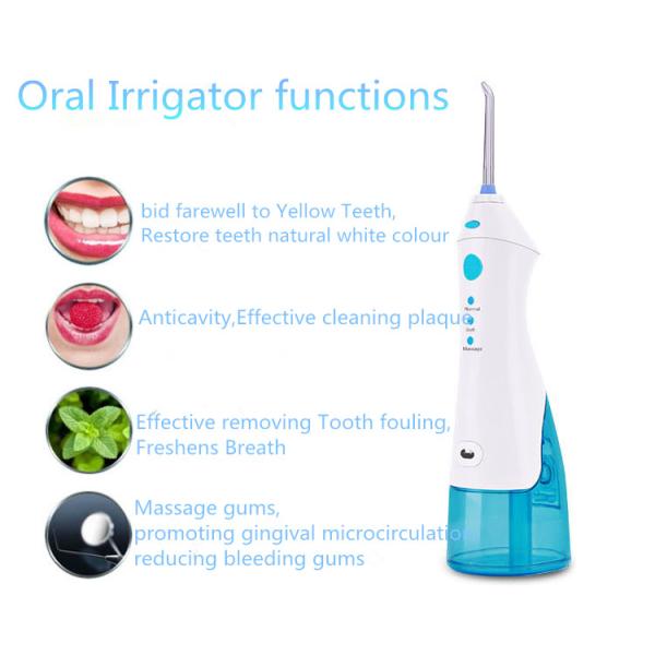 Professional Dental Oral Irrigator , Rechargeable Water Jet Flosser Teeth Pick Cleaner Tooth Spa