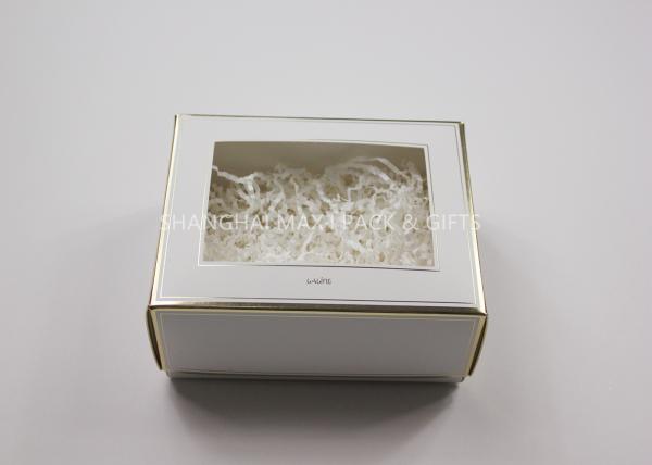 Mini Jewelry Lipstick Candy Foldable Gift Boxes Custom Cardboard Packaging White Gold Colored