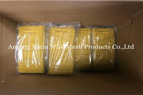 Le double PVC en plastique jaune du fil 380mpa 16GA SAE1008 de lien de boucle a enduit