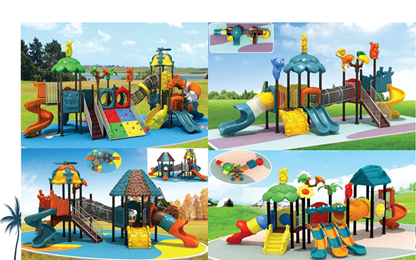 Outdoor Residential Playground Equipment LLDPE Material TUV Approved