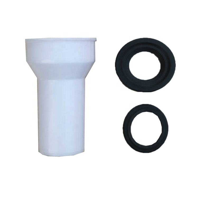 Modern WC Disc Connector For Vertical Bathroom Waste Pipe Fittings, Suitable For Bathroom PP, With Rubber Gasket, Suitable For 4-Inch Outlet