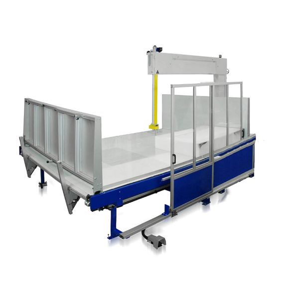 Sponge Vertical Straight Large Cnc Foam Cutter PLC Control Rotary Work Table