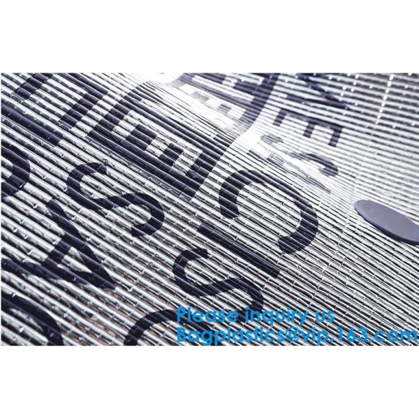 Insulated Thermal Non Woven Aluminum Foil Cooler Bag For Frozen Food,Reusable Insulated Aluminum Foil Thermal Lunch Cool