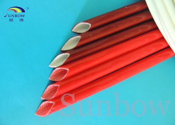 UL Brick Red Silicone fiberglass sleeving silicone rubber coated fibreglass sleeves