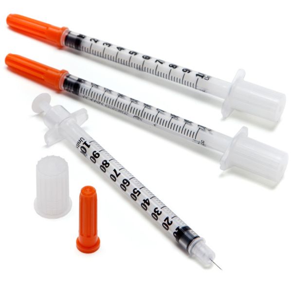 1ml Medical Grade Transparent Insulin Syringe - Fixed Needle, CE/ISO Certified, Sterile Individual Packaging