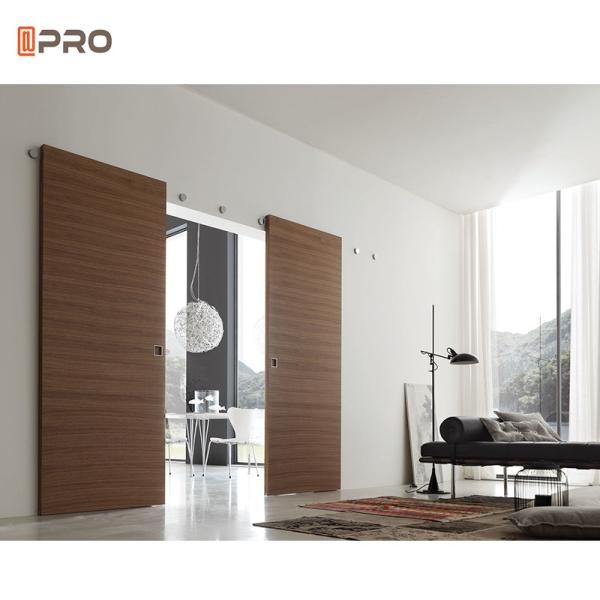 Soundproof Patio Pocket 96 X 80 Glass Sliding Doors Frameless Aluminum