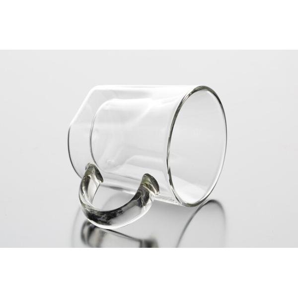 Hand Blown 70ml Double Wall Espresso Glass Cups Clear 2.5 Ounce With Handle