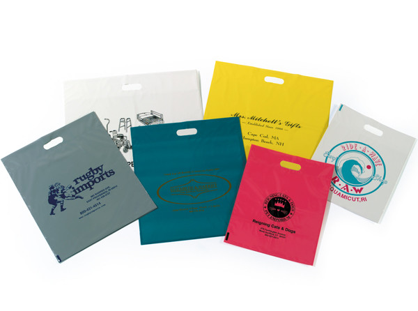 Умирает материал ЛДПЭ сумок подарка ручки отрезка пластиковый розничный для ходить по магазинам