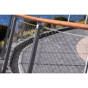304 316 Fine Stainless Steel Mesh Rope Net Fence Black