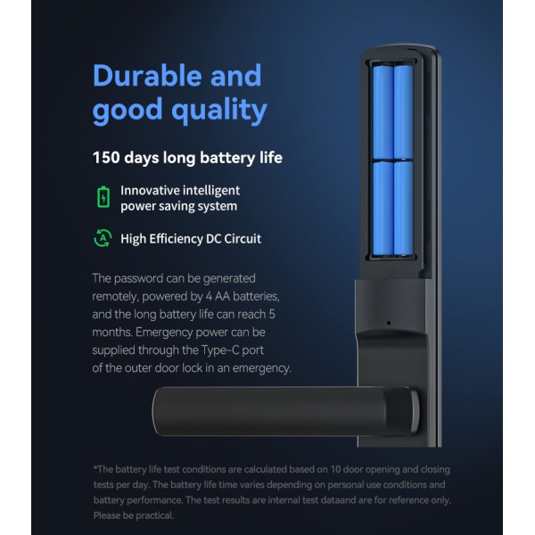 YAGU Intelligent TT Biometric Code Fingerprint App Smart Door Locks Smart Aluminum Door Lock With TTlock App