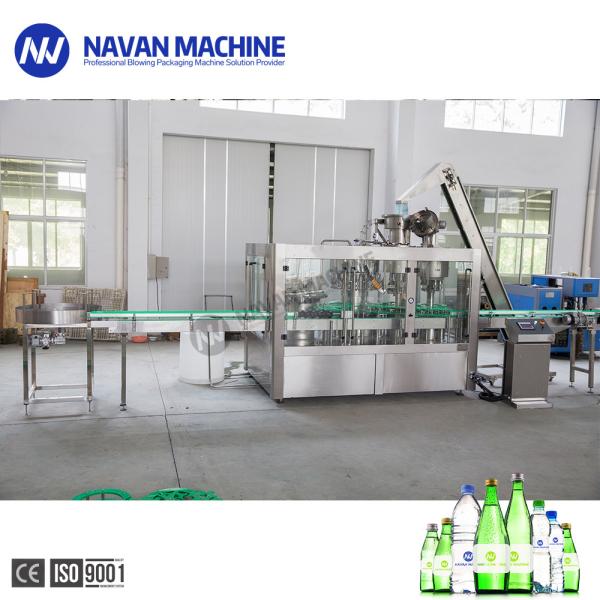 3 In 1 0-2L Glass Bottle With Aluminum Cap Washing Filling Capping Machine