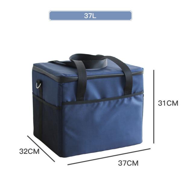 Big Square Camping Thermal Cooler Bag wIth Shoulder Strap Waterproof Oxford Cloth Cooler Lunch Box Bag