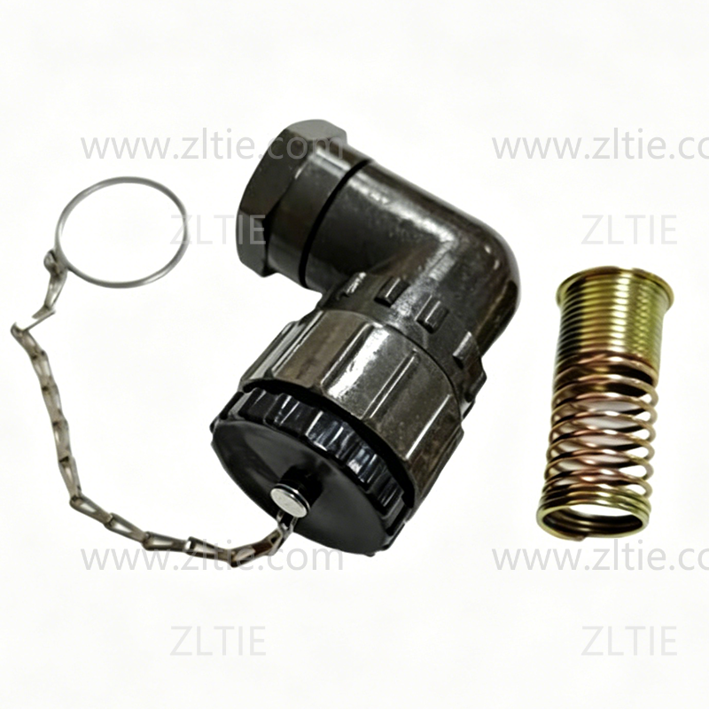 FQ24 Series 26-Pin Angled Wire Spring Male Plug FQ24-26TRJ-14