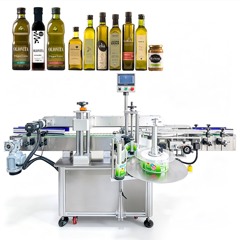 Full Automatic Boxs and Flat Bottles Labels Printing Machine Wine Olive Oil and Honey Bottle Label Machine for Small Business