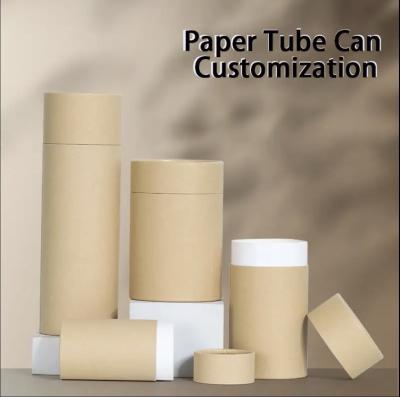 Food Grade Kraft Paper Cylinder Containers Mildew Resistance Healthy