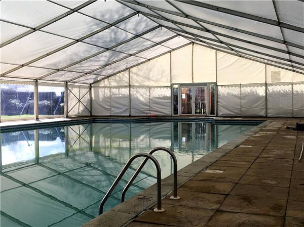 Building Semi Permanent Shade Sport Tent For 200 Square Meters Indoor Swimming Pool