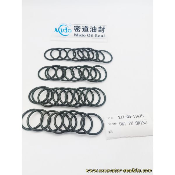 Premium Komatsu PU O-Ring  21T-09-11470 | Outperforms Standard Rubber O-Rings