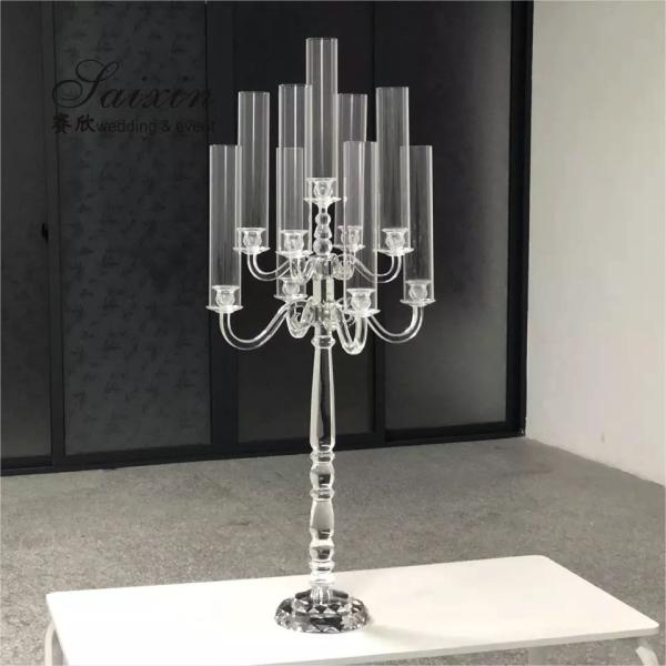zt-352 haut chandelier en cristal pour les plaques tournantes de la table de mariage