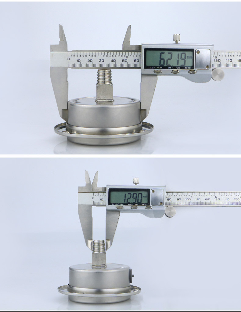 High Pressure Gauges with 2.5-inch Diameter Mounting Edge and Precision 2.5% Accuracy