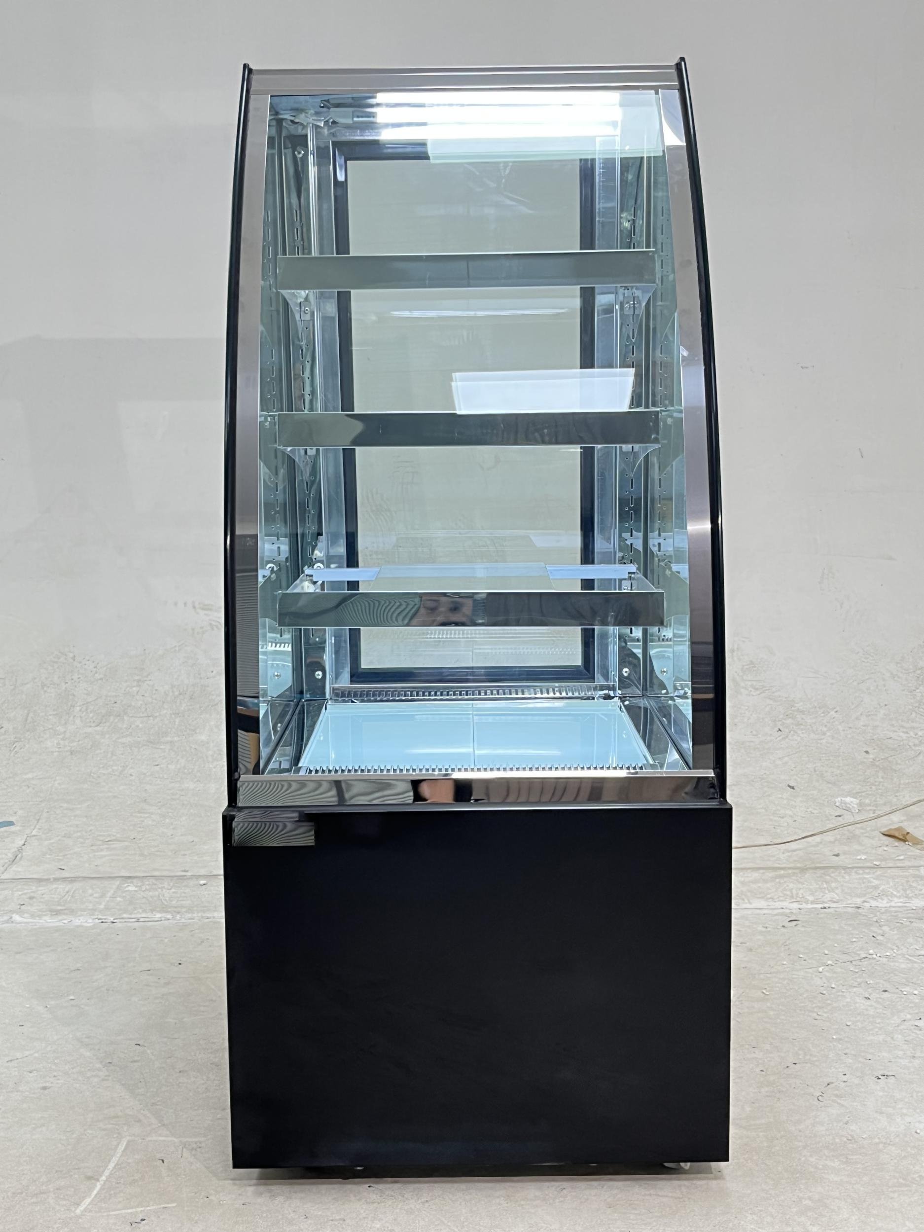 ROSA 60TS  Extra‑tiny size  Commercial Arc Glass Cake Display Refrigerator Bakery Showcase