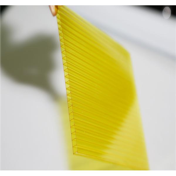 hoja del policarbonato de 4m m - de 10m m, gran transmisión ligera de la hoja amarilla de