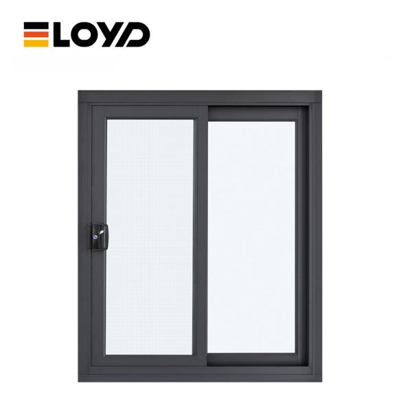 Ventana corredera de aluminio de tres vías para grandes aberturas