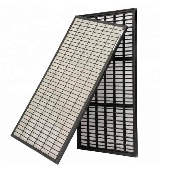 API RP 13C Perfuração de lama Controle sólido de aço inoxidável Quadro composto Tipo de onda plana Ecrã de agitação de xisto