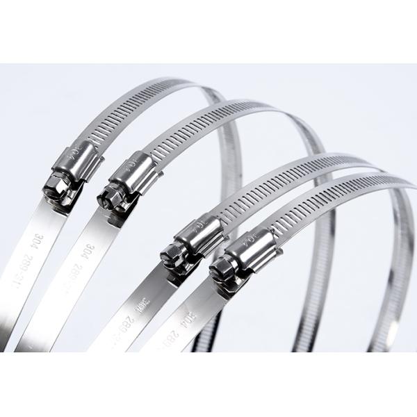 Настройка поддержки Стандартный размер нержавеющей стали Worm Gear шланговые зажимы для водопроводов