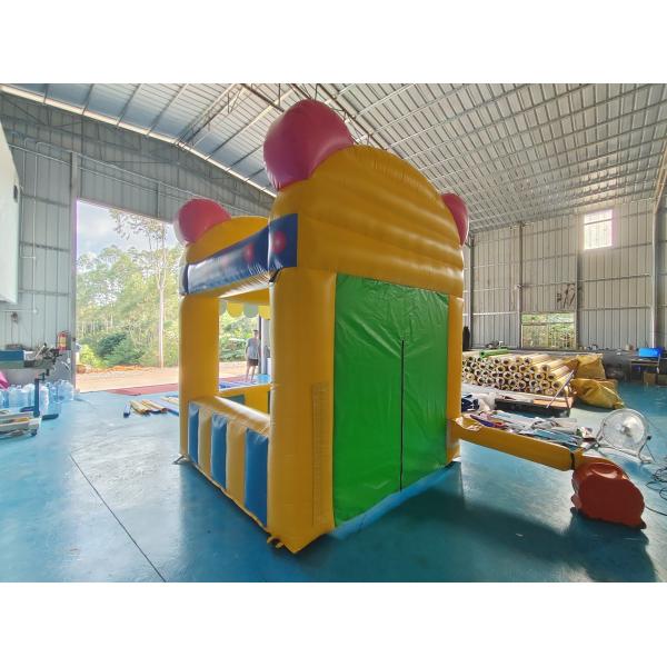 Commercial Inflatable Ticket Kiosk Inflatable Playground Ticket Selling Tent Advertising Signs For Party Outdoor