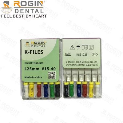 15#-40#, 45#-80# Niti Dental Root Canal Files K Files 21, 25, 28, 31mm