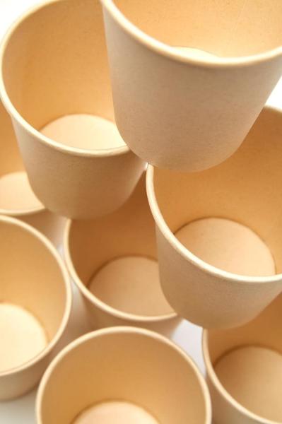 16 oz Biodegradable Disposable Drinking Coffee Cups, Eco Friendly Premium Party Cups, Natural Unbleached, Upcycled
