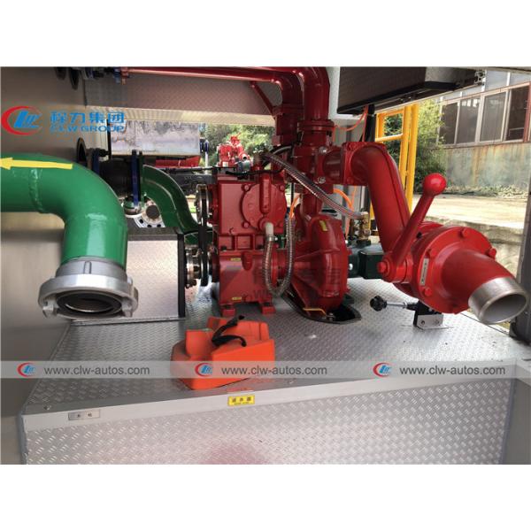 LHD RHD Double Row Dongfeng Fire Fighting Truck With 3500L Water Tanker