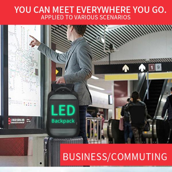 Soft Handle LED Display Backpack Your Perfect Companion for Outdoor Advertising