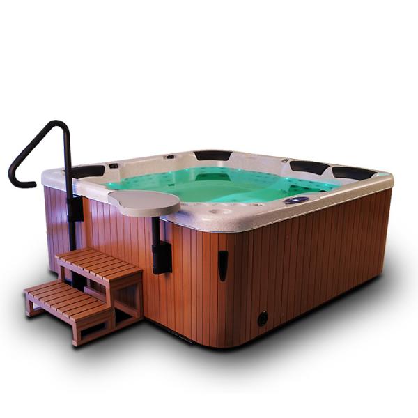 6 Person Acrylic Freestanding Massage Hot Tub Outdoor Whirlpool Spa Bathtub With 3 Seats & 3 Loungers