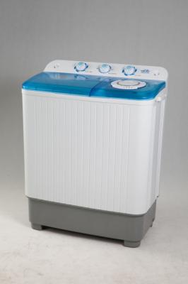 Blue Plastic Cover Full Size Twin Tub Washing Machine With Spin Dryer 214 Pcs Load