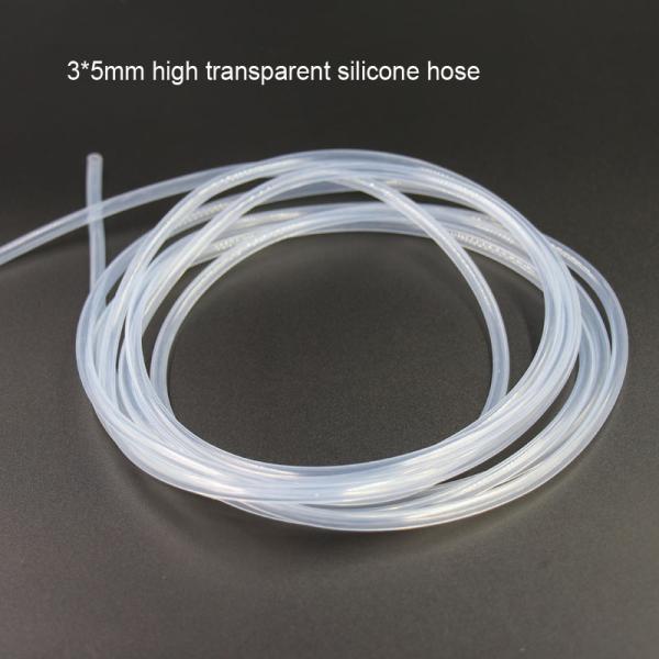 Odorless Transparent Silicone Hose Pipe 2x4mm 3x5mm 5x7mm Expandable