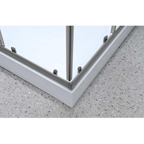 Sliding Opening European Shower Enclosure With Alum Frame