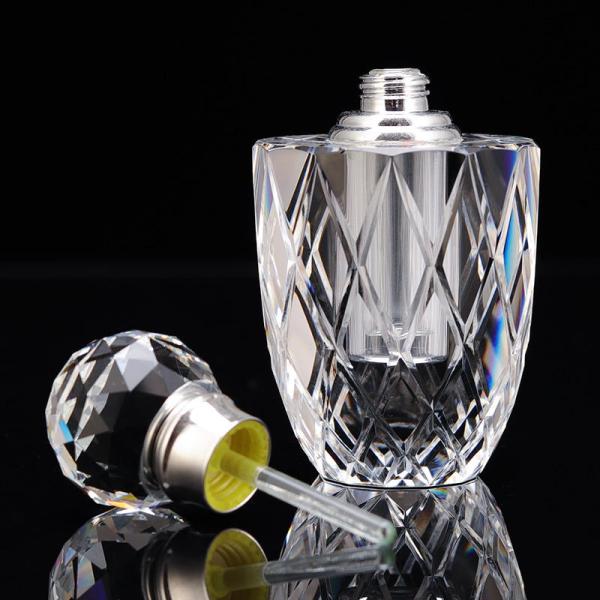 Professional Luxury Faceted Glass Crystal Perfume Bottle For Wedding Favors Valentine Gift