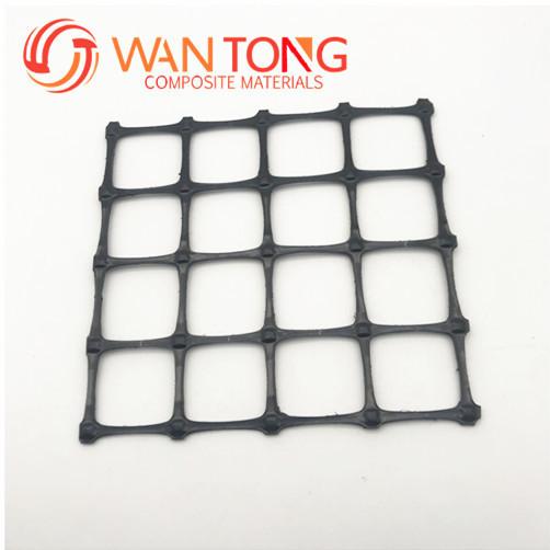 1-6m Width Black Nonwoven Pet Geotextile Composite PP Plastic 25kn Biaxial Geogrid for Road Reinforcement Sell