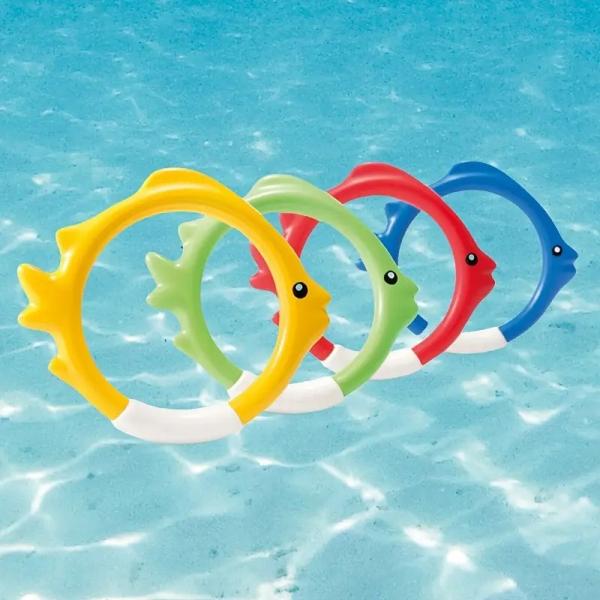 Outdoor Sport Summer Toys Swimming Fish Ring Diving Rings Water Toys Rings Children Underwater Sports Play Set Kids Diving Toys