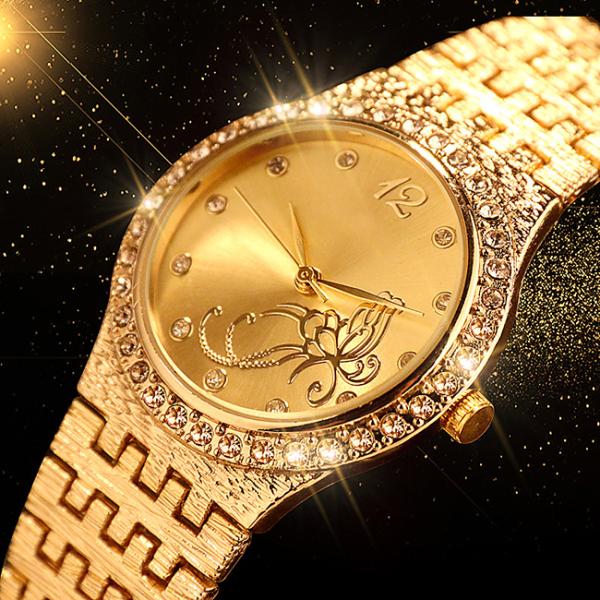 3BAR Female Gold Wrist Watch 3ATM Alloy Silver Ladies Wrist Watches