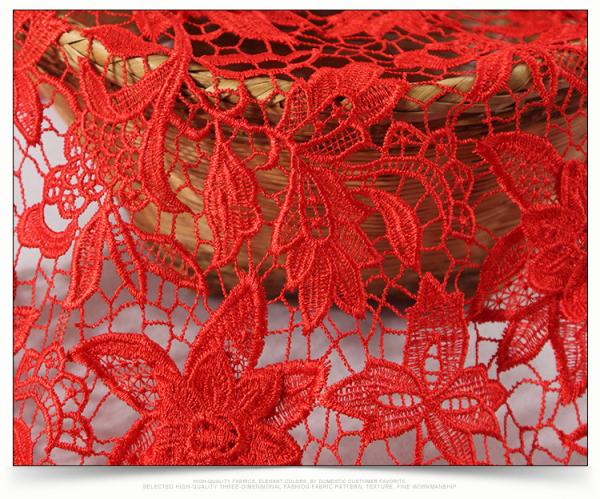 2018 Summer Newest Style chemical  Embroidery Fabric 140cm wide for wedding dress