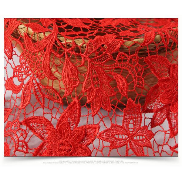 2018 Summer Newest Style chemical Embroidery Fabric 140cm wide for wedding dress