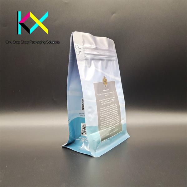 Customization Rotogravure Printing Pouch Flat Bottom Zipper Pouch Moisture Proof