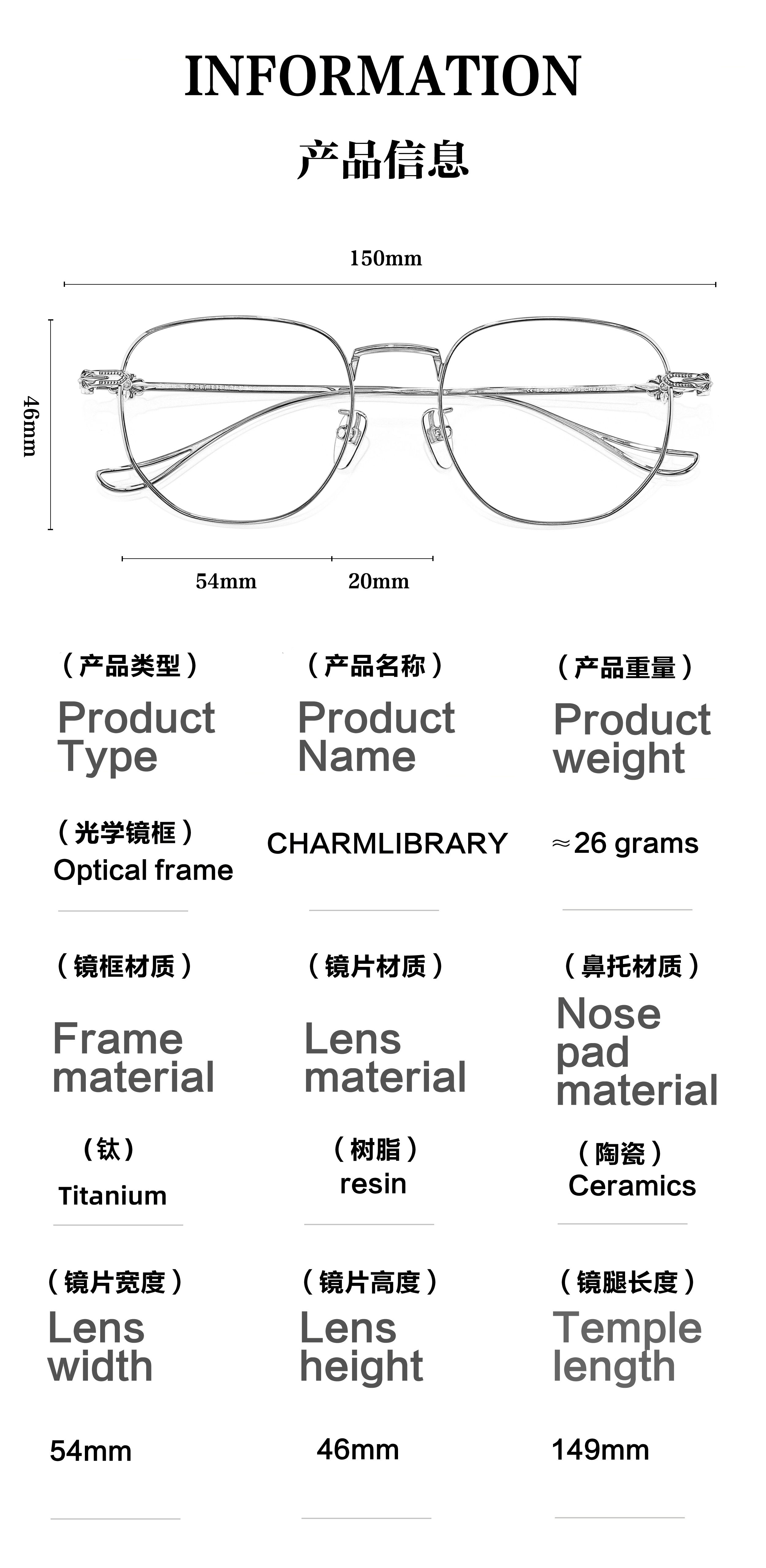Classic High-end Titanium Metal Butterfly Black Optical Presbyopia Solid Lightweight Glasses Factory Verified Eyewear Merchants