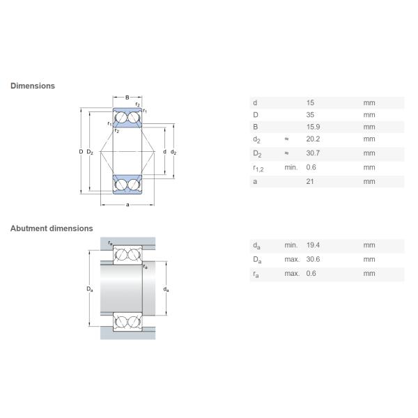3208A-2RS1TN9 Double Row Angular Contact Ball Bearing For Food Packaging Machinery