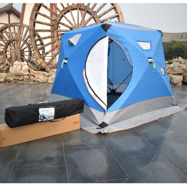 Outdoor Waterproof Oxford Fabric Pop-Up Sauna Tent Thermal Insulated Ice Cube Winter Fishing House Snow Fishing Shelter