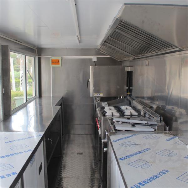 250*160*210cm Custom Size Street Mobile Kitchen Mobile Ice Cream Fast Food Car