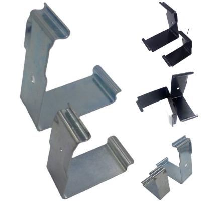 Silver Galvanized Metal Box Clips Powder Coated Steel Spring Crate Clips V Shape